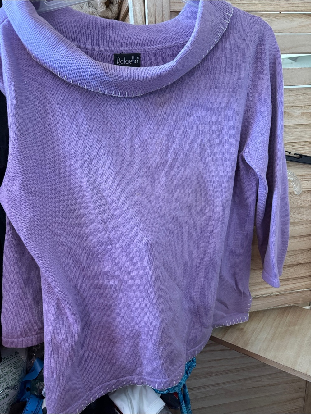 Rafaella Lavender Lightweight Sweater Large